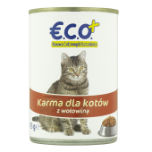 Eco+ Karma dla kotów z wołowiną 415g
