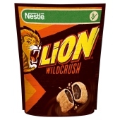 Nestlé Lion WildCrush Chrupiące płatki z nadzieniem o smaku karmelowo-czekoladowym 350 g