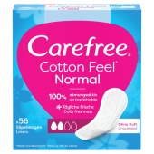 Carefree Cotton Feel Normal Wkładki higieniczne nieperfumowane 56 sztuk
