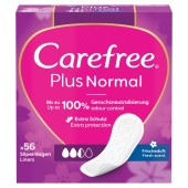 Carefree Plus Normal Wkładki higieniczne świeży zapach 56 sztuk