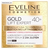 Eveline cosmetics Gold Lift Expert  Luksusowy ujędrniający krem-serum z 24K złotem,d/n, 40+