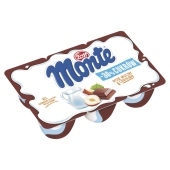 Zott Monte -30 % cukrów Deser mleczny z czekoladą i orzechami 330 g (6 x 55 g)