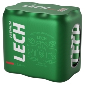 Lech Premium Piwo jasne 6 x 500 ml
