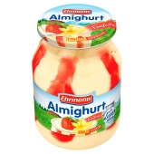 Ehrmann Jogurt o smaku waniliowym z wsadem o smaku truskawkowym 500 g