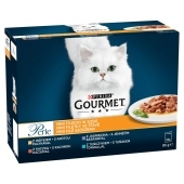 Gourmet Perle Karma dla kotów mini fileciki w sosie 1020 g (12 x 85 g)