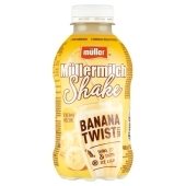 Müller Müllermilch Shake Napój mleczny o smaku bananowym 400 g