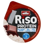Müller Riso Protein Deser mleczno-ryżowy z sosem o smaku czekoladowym 180 g