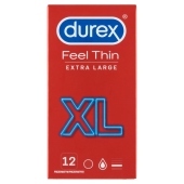 Durex Feel Thin XL Prezerwatywy 12 sztuk