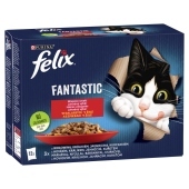 Felix Fantastic Karma dla kotów wiejskie smaki w galaretce 1,02 kg (12 x 85 g)