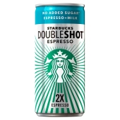 STARBUCKS Doubleshot Espresso Mleczny napój kawowy 200 ml
