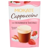 Mokate Cappuccino o smaku truskawki w śmietance 110 g