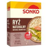 Sonko Ryż naturalny 400 g (4 x 100 g)