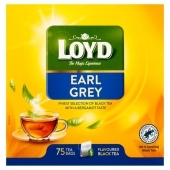Loyd Earl Grey Herbata czarna aromatyzowana 127,5 g (75 x 1,7 g)