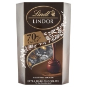 Lindt Lindor Praliny z czekolady gorzkiej z delikatnie rozpływającym się nadzieniem 200 g