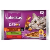 Whiskas Tasty Mix Mokra karma dla kotów kolekcja wiejskich smaków sos 340 g (4 x 85 g)