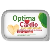Optima Cardio Margaryna roślinna z dodatkiem steroli roślinnych o smaku masła 400 g