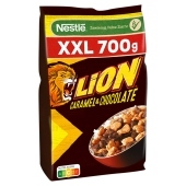 Nestlé Lion XXL Płatki śniadaniowe karmel i czekolada 700 g