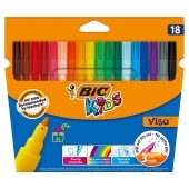 BiC Kids Visa Kolorowe flamastry 18 sztuk