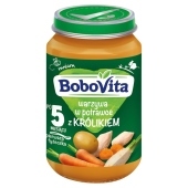 BoboVita Warzywa w potrawce z królikiem po 5 miesiącu 190 g