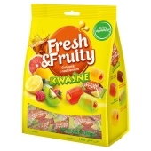 Wawel Fresh & Fruity Galaretki z nadzieniem kwaśne 245 g