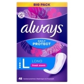 Always Daily Protect Long O świeżym zapachu Wkładki higieniczne 48 X