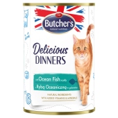 Butcher's Delicious Dinners Karma dla kotów z rybą oceaniczną w galaretce 400 g