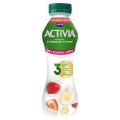 Activia Jogurt bez dodatku cukru truskawka banan 270 g