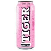 Tiger Bubble Gum Gazowany napój owocowy 500 ml