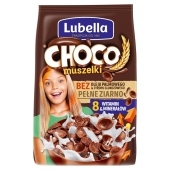 Lubella Mlekołaki Choco muszelki Zbożowe muszelki o smaku czekoladowym 250 g