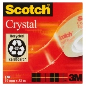 Scotch Crystal Przezroczysta taśma samoprzylepna 19 mm x 33 m