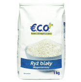 ECO+ Ryż biały długoziarnisty 1kg