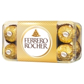 Ferrero Rocher Chrupiący wafelek z kremowym nadzieniem i orzechem laskowym w czekoladzie 200 g