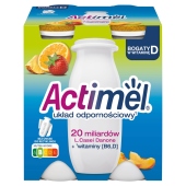 Actimel Mleko fermentowane o smaku wieloowocowym 400 g (4 x 100 g)