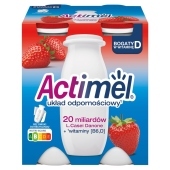 Actimel Mleko fermentowane o smaku truskawkowym 400 g (4 x 100 g)