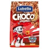 Lubella Choco piegołaki Zbożowe chrupki w kształcie ciasteczek o smaku czekoladowym 250 g