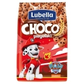 Lubella Choco piegołaki Zbożowe chrupki w kształcie ciasteczek o smaku czekoladowym 500 g