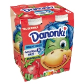 Danone Danonki Jogurt do picia truskawka 400 g (4 x 100 g)