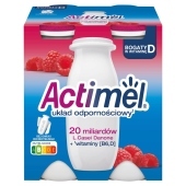 Actimel Mleko fermentowane o smaku malinowym 400 g (4 x 100 g)