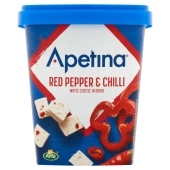 Arla Apetina Ser biały sałatkowy w kostkach z czerwoną papryką i chili 430 g