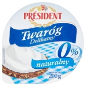 Président Twaróg Delikatny naturalny 0% 200 g