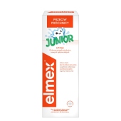 elmex Junior Płyn do płukania jamy ustnej z aminofluorkiem bez alkoholu dla dzieci 6-12 lat 400 ml