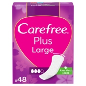 Carefree Plus Large Wkładki higieniczne zapach aloesowy 48 sztuk