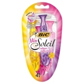 BiC Miss Soleil Colour Collection 3-ostrzowa golarka 4 sztuki