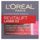 L'Oreal Paris Revitalift Laser X3 Krem przeciwzmarszczkowy Anti-Age głęboka regeneracja dzień 50 ml