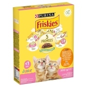 Friskies Junior Karma dla kotów z kurczakiem warzywami i mlekiem 300 g