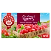 Teekanne World of Fruits Cranberry & Raspberry Aromatyzowana mieszanka herbatek 45 g (20 x 2,25 g)