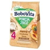 BoboVita Porcja zbóż Kaszka mleczna manna brzoskwinia-banan po 4 miesiącu 210 g