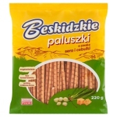 Aksam Beskidzkie Paluszki o smaku serowo-cebulowym 220 g