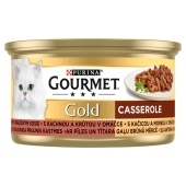 Gourmet Gold Karma dla kotów casserole z kaczką i indykiem w sosie 85 g