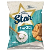 Star Twistos Przekąski ziemniaczane o smaku śmietankowym 110 g